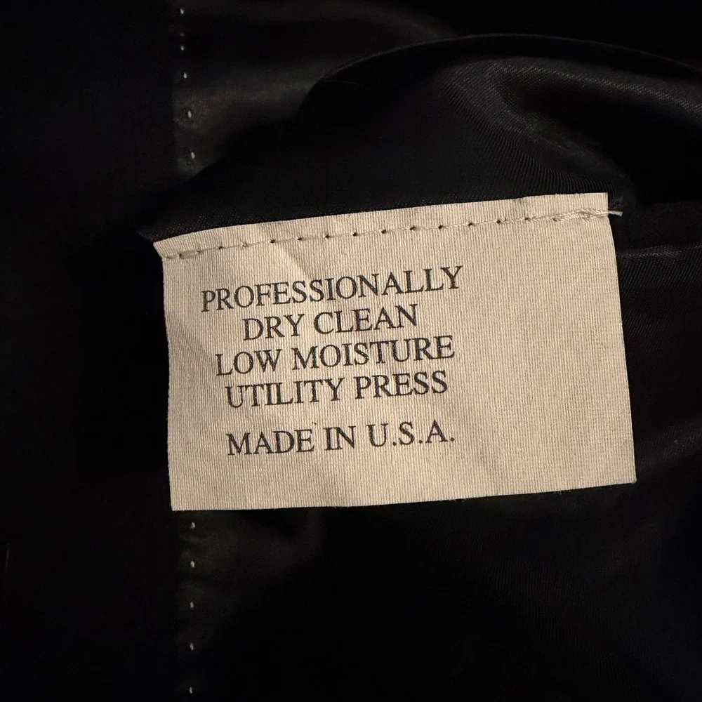 Fioravanti Couture Mens 100% Cashmere Blazer Sport Coat Black Made in USA 46R